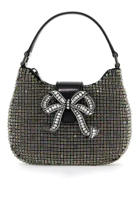 MINI CRESCENT BOW BAG WITH CRYSTALS