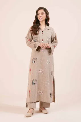 2 Piece - Dyed Embroidered Suit - 42404040