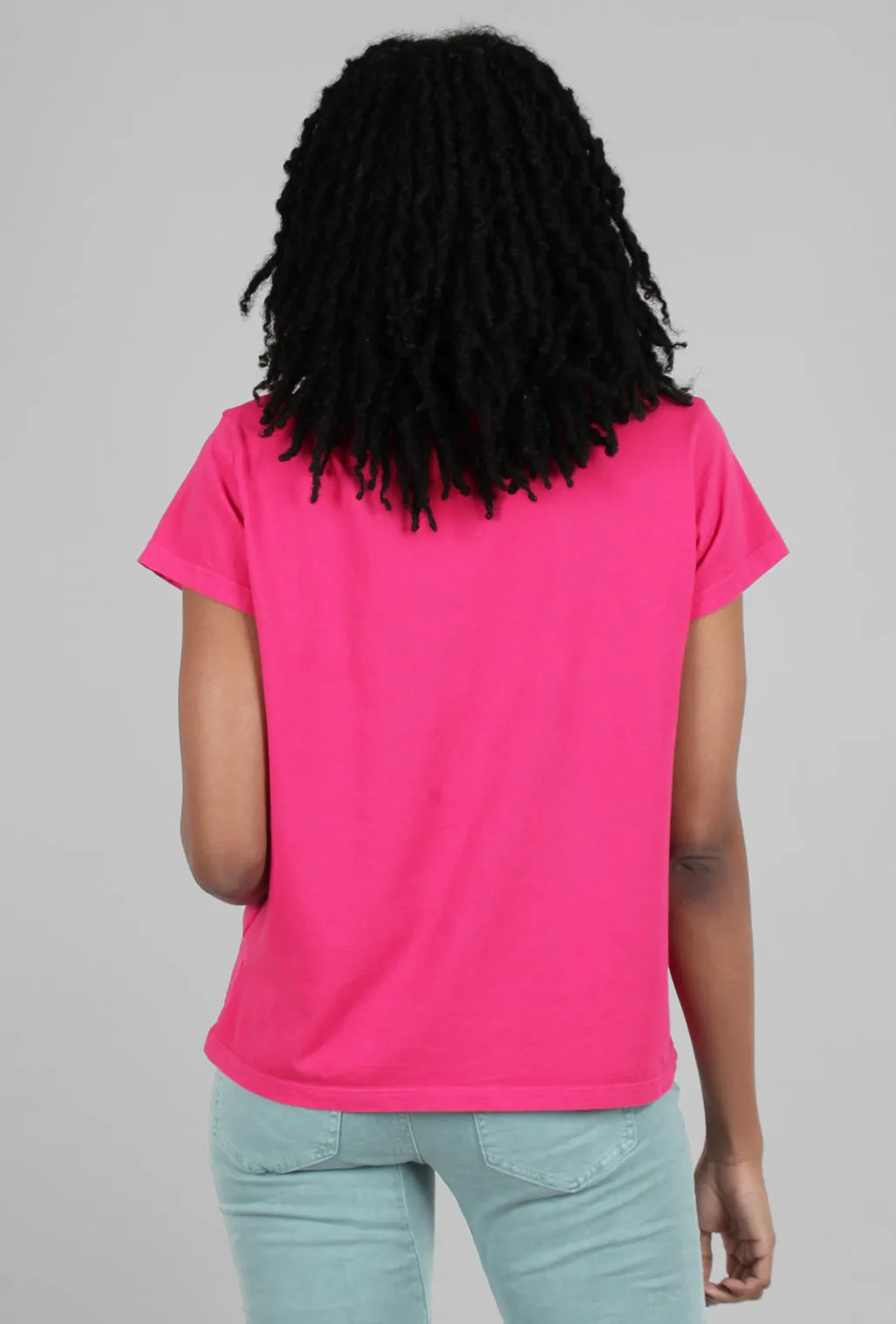 Basic S/S Vee Tee, Camellia