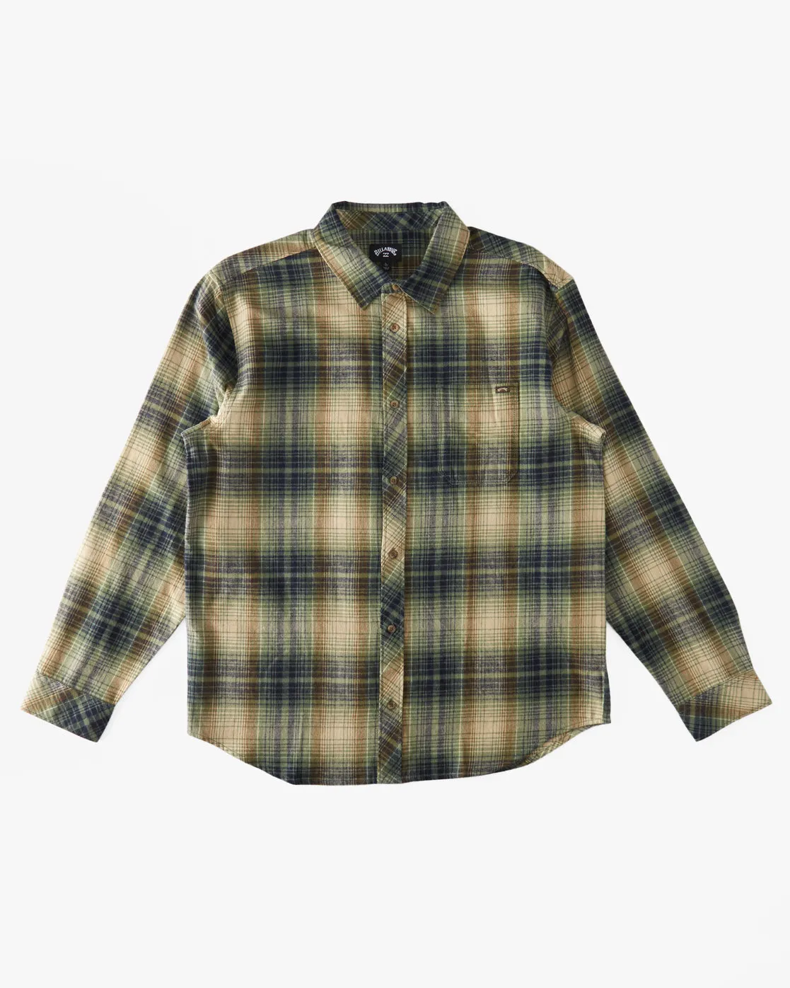 Coastline Flannel Long Sleeve Shirt - Sage