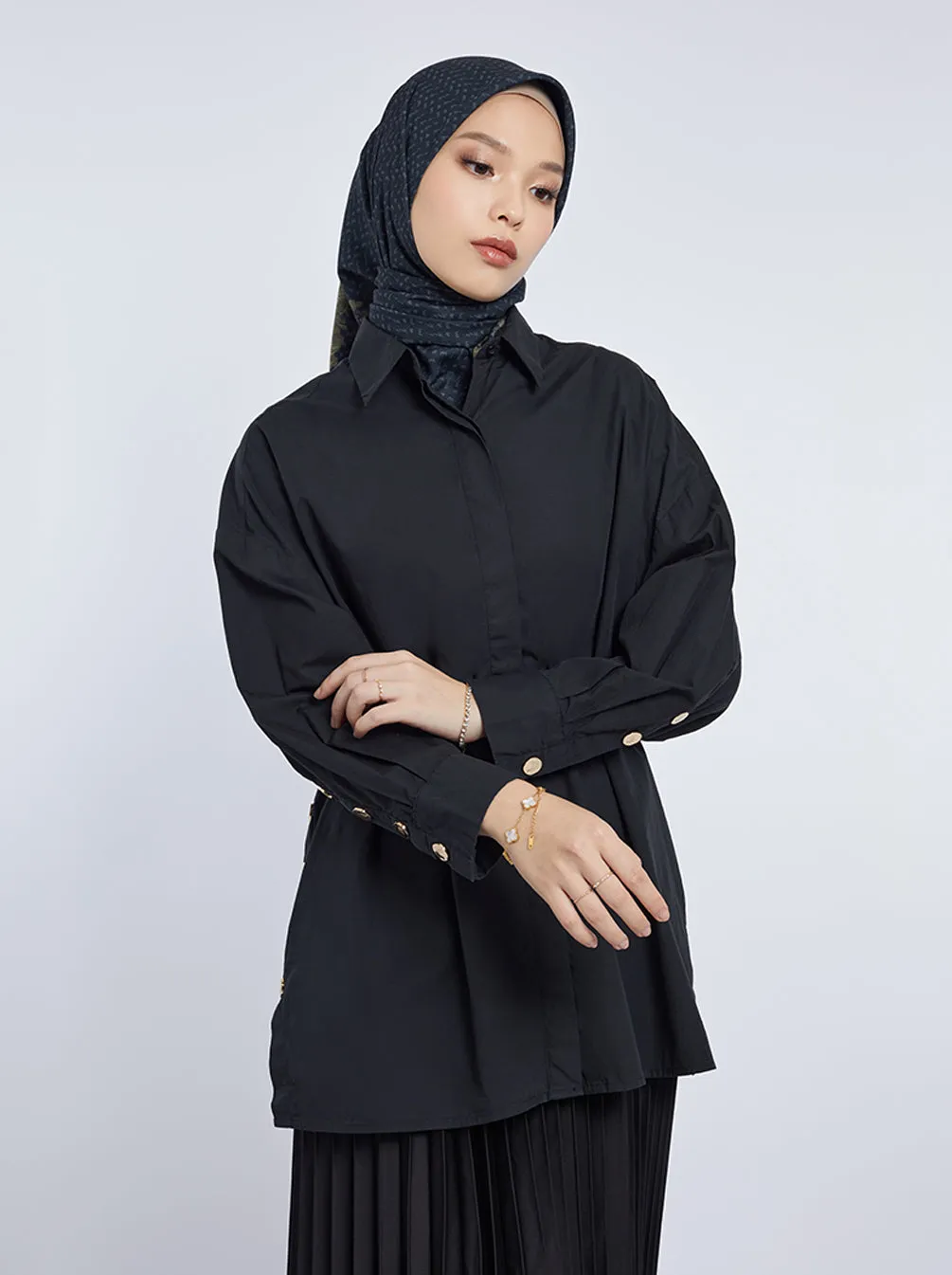 GALE TOP PLAIN BLACK