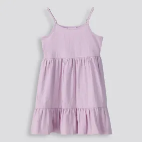 Girls Tiered Dress _ 154248 _ Lilac