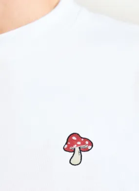 Mushroom T Shirt | Organic Cotton | White