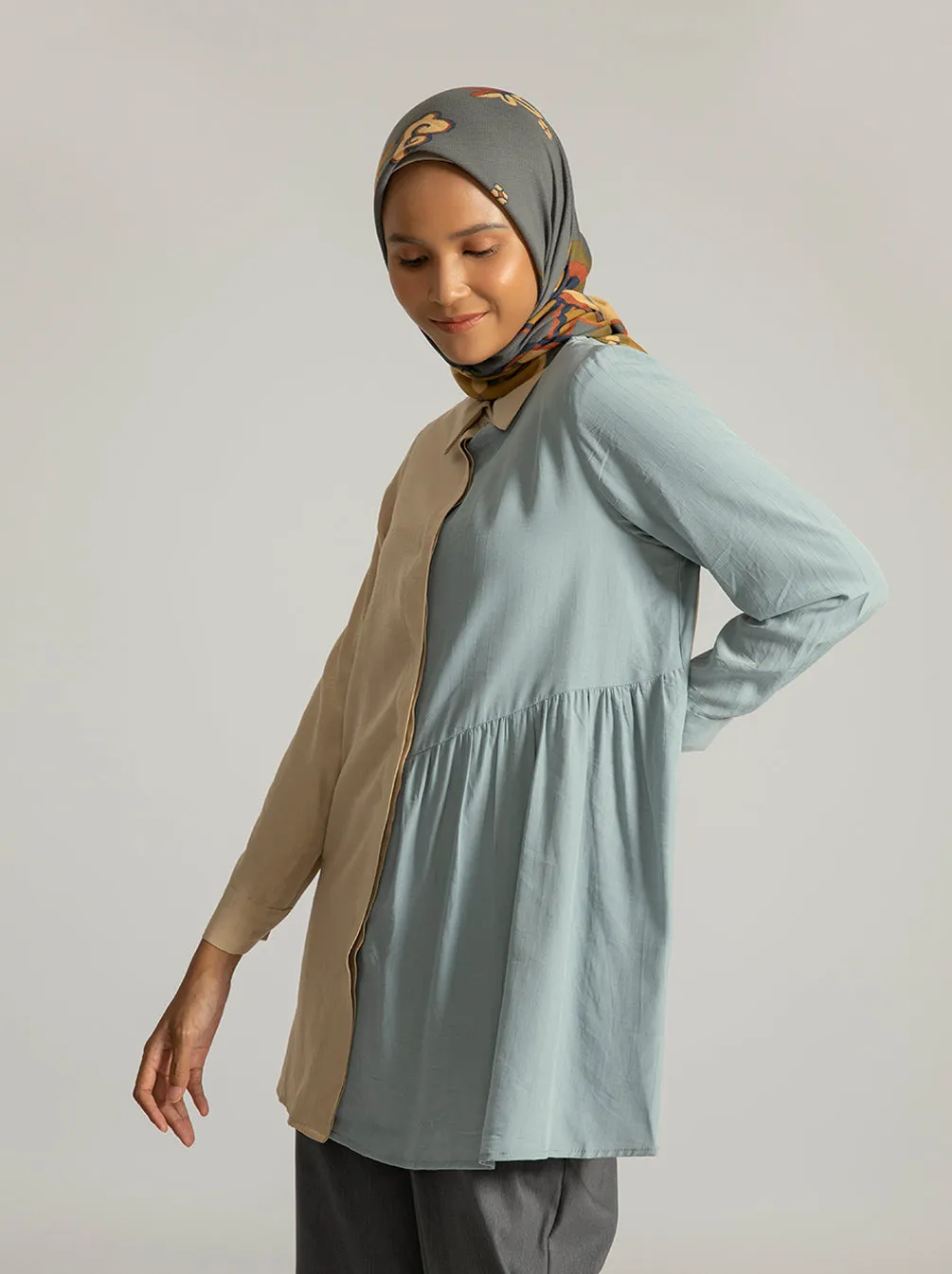 NEVIE TOP PLAIN BUTTERNUT