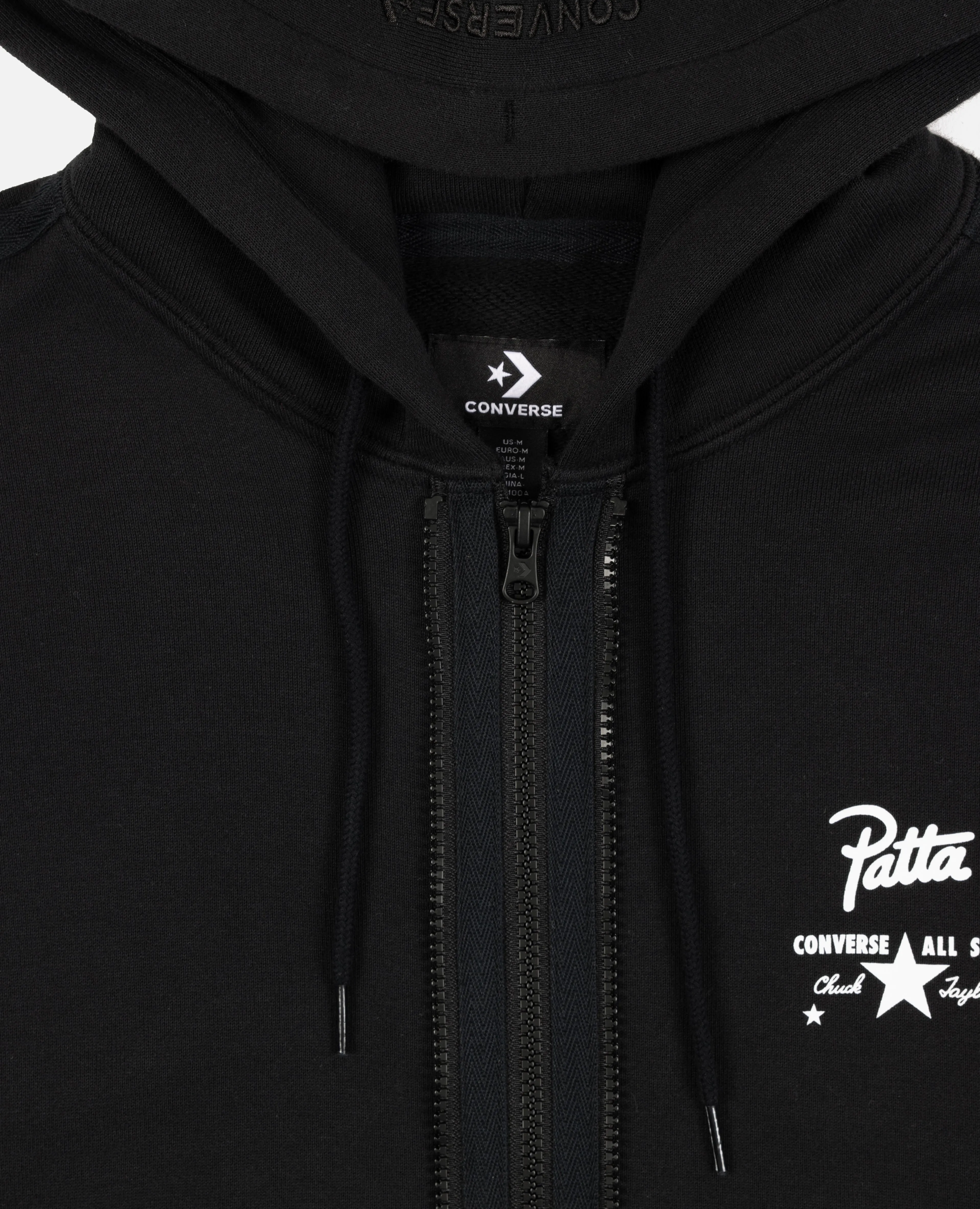 Patta x Converse 4 Leaf Clover Hooded Sweater (Black)