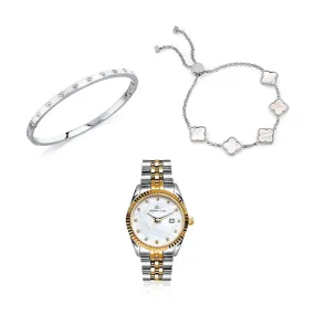 Pearl Belgravia & Bracelet Bundle (Silver)