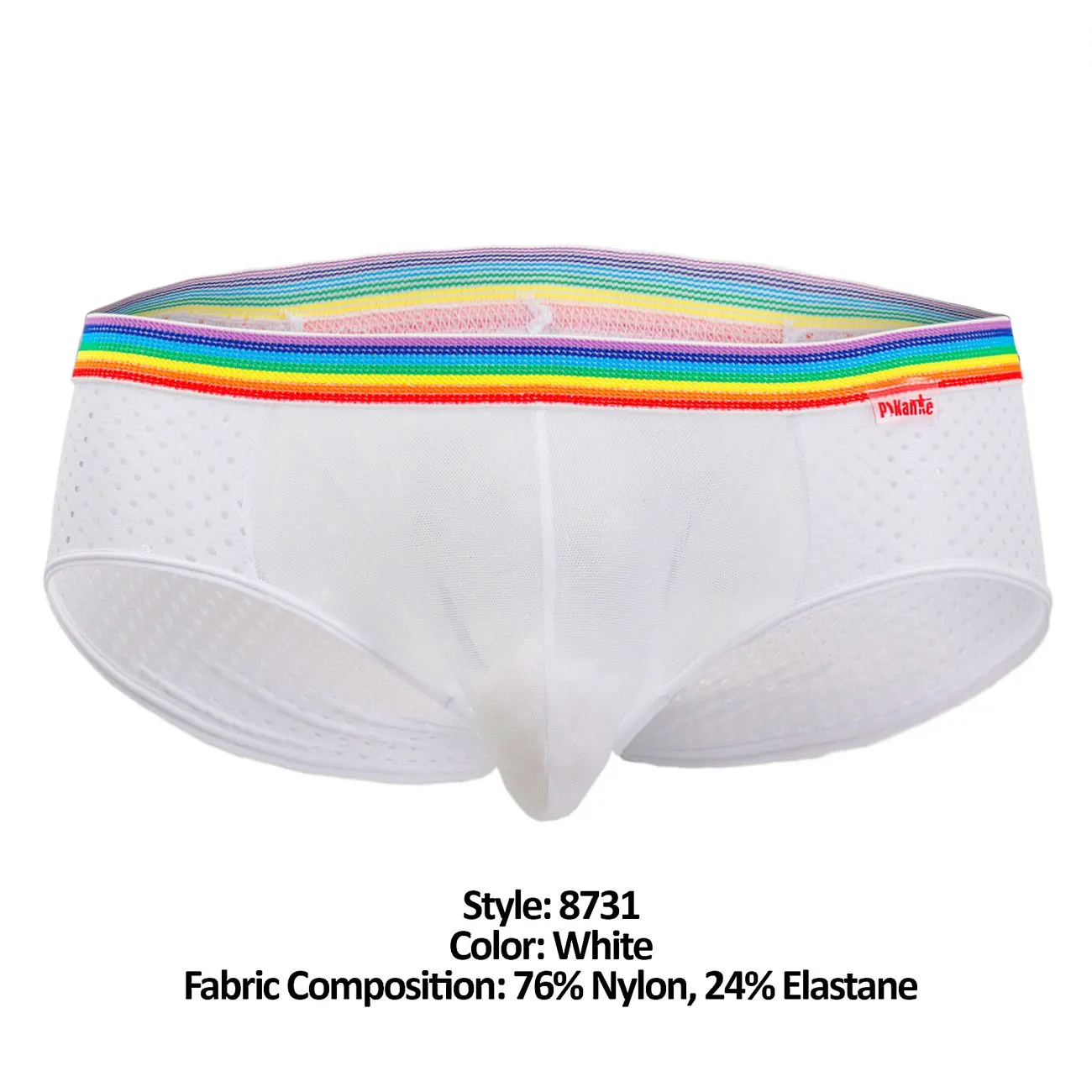 Pikante 8731 Fancy Briefs White