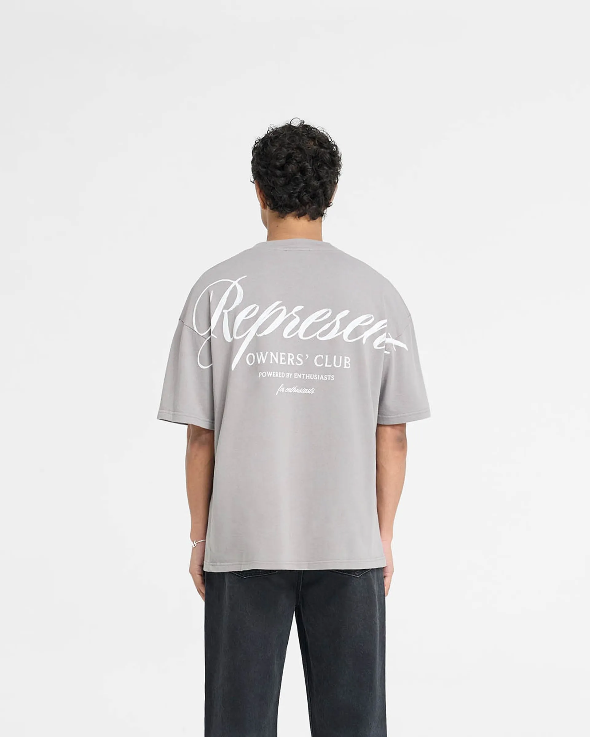 Represent Owners Club Script T-Shirt - Slate