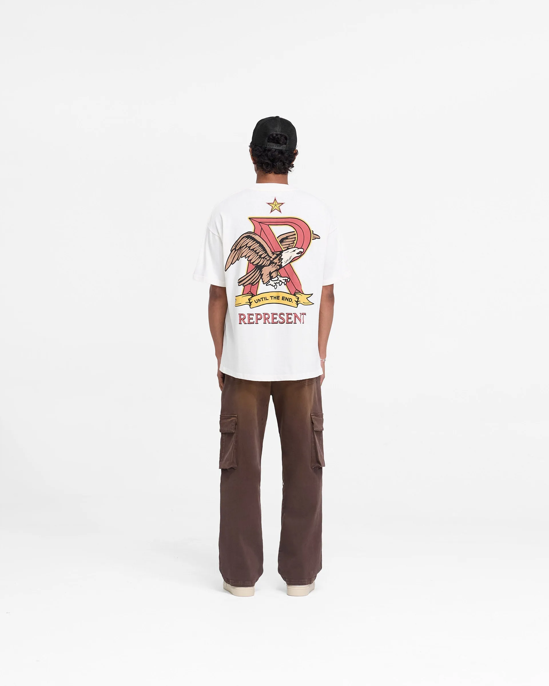 Represent X End Eagles T-Shirt - Flat White