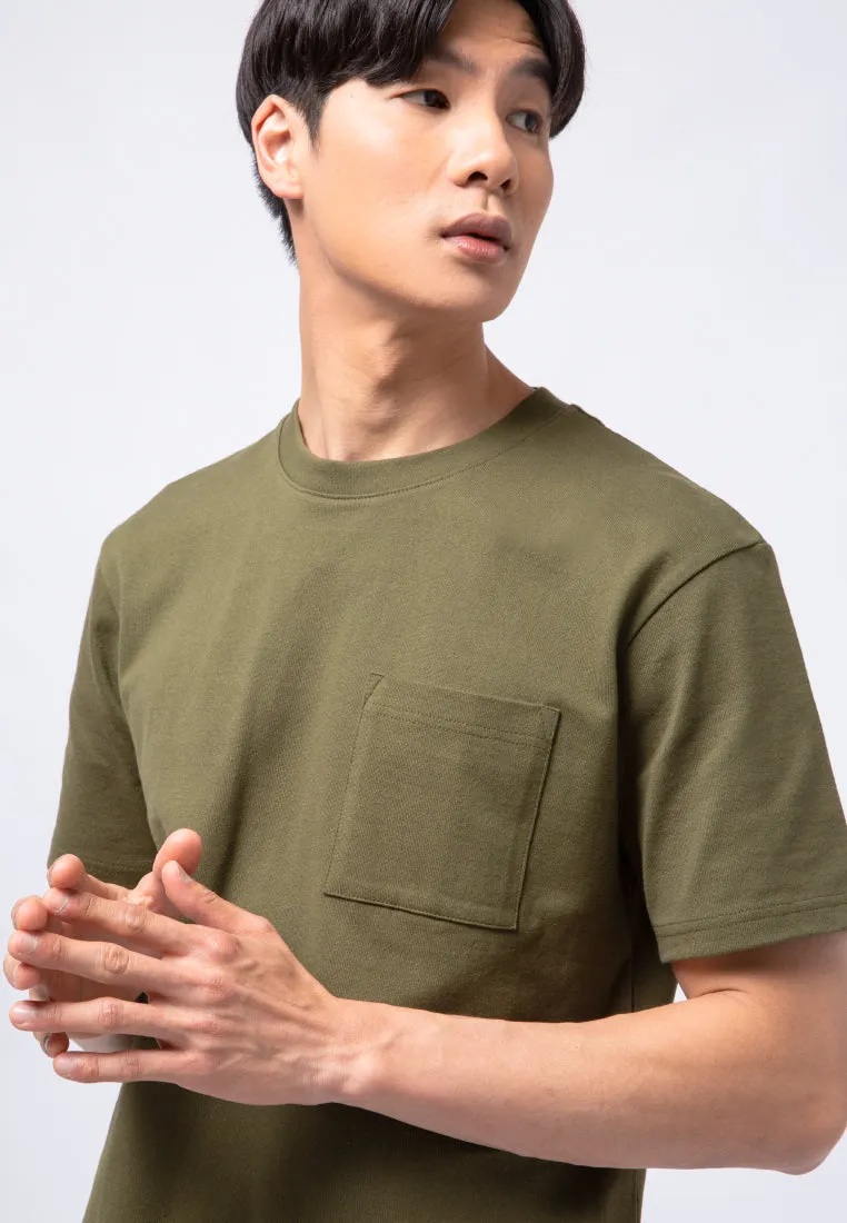 Short Sleeve T-shirt with Square Pocket