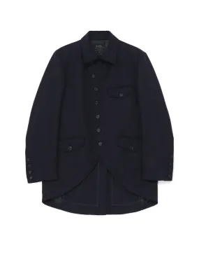 WOOL SURGE SEMI-DOUBLE-BREASTED JACKET